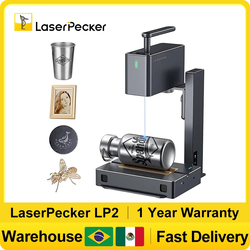 Industrial Laser Cutting Machine - LASERPECKER มือถือเลเซอร์แกะสลักแบบพกพาที่มีประสิทธิภาพเลเซอร์แกะสลักเครื่อง 5W Bluetooth CNC DIY
