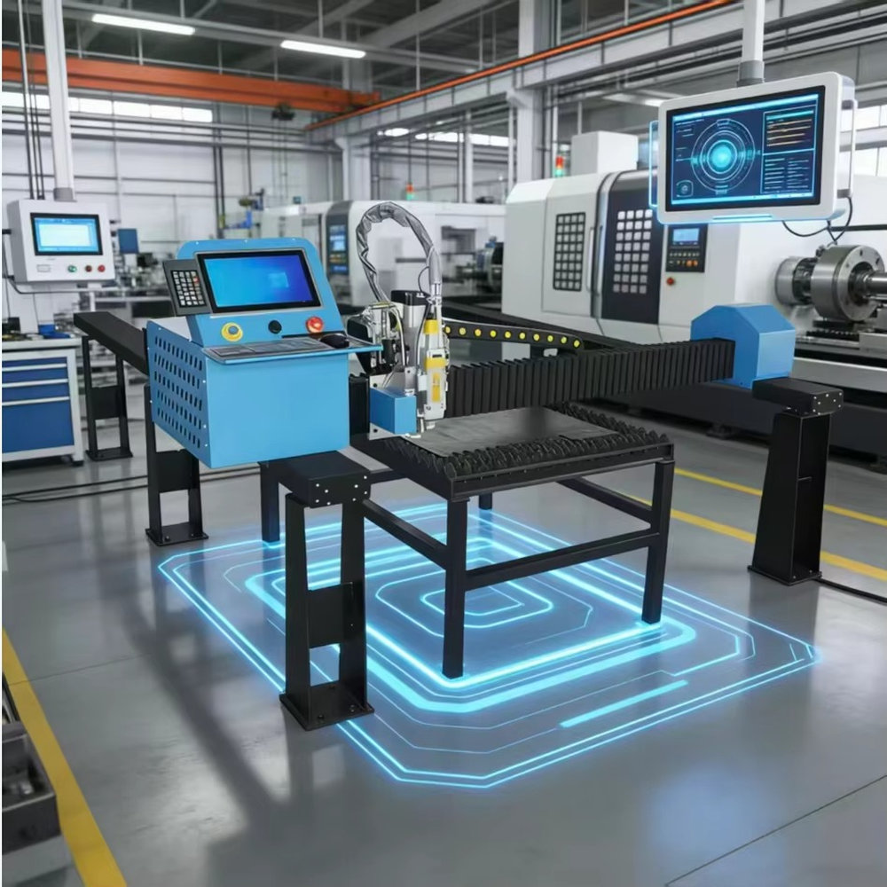 Industrial Laser Cutter For Metal - เครื่องตัดเลเซอร์ไฟเบอร์อัตโนมัติแบบเคลื่อนย้ายได้สำหรับงานอุตสาหกรรม พร้อมระบบ Hiwin ความเร็วสูง สำหรับตัดโลหะ