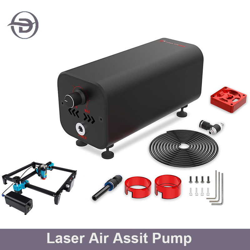 Air Assist Pump Laser - Air Assist ความเร็วสูงปั๊มปรับการไหลของอากาศใช้งานร่วมกับเลเซอร์แกะสลัก TTS-55/Atomstack A5 Pro/Sculpfun