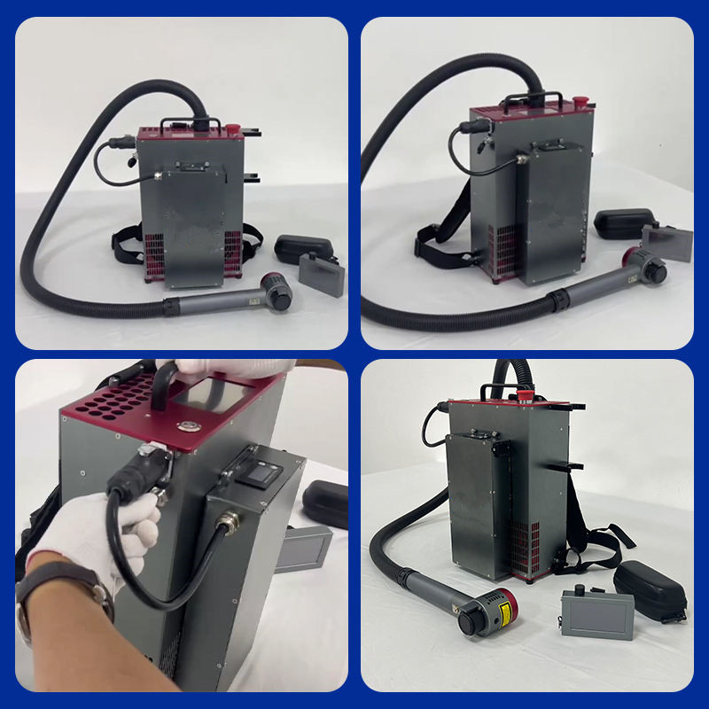 Industrial Laser Cleaner Price - เครื่องทำความสะอาดเลเซอร์แบบพกพาชนิดสะพายหลัง กำจัดสนิม อุตสาหกรรม 100w 200watt พัลส์