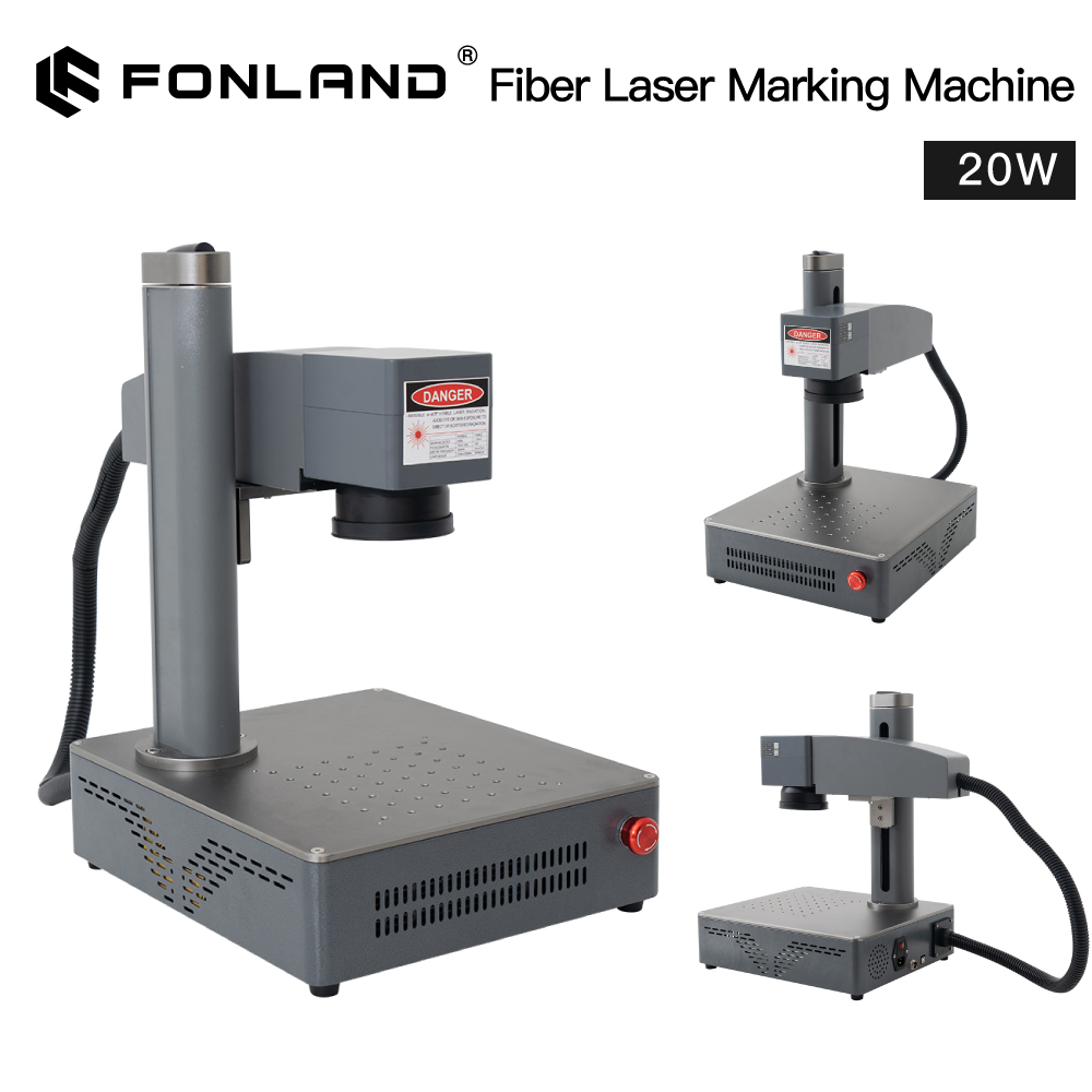 Industrial Laser Engraving Machine For Metal - เครื่องแกะสลักเลเซอร์ไฟเบอร์โลหะ Fonland S4 20/30/50W เครื่องแกะสลักเลเซอร์อุตสาหกรรมแบบพกพาสำหรับงานเครื่องประดับ