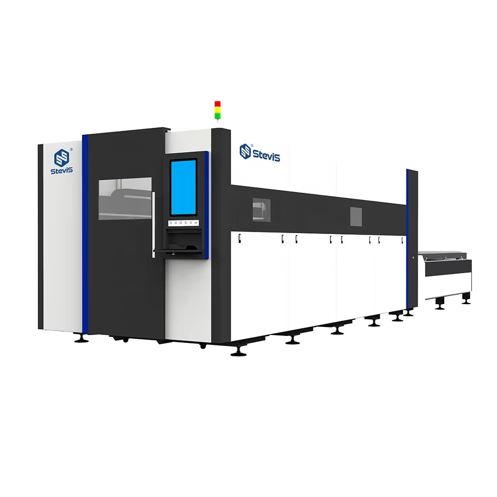 Industrial Laser Cutter For Metal - เครื่องตัดไฟเบอร์เลเซอร์อุตสาหกรรม 6000W พร้อมเซอร์โวมอเตอร์ ตัดเหล็กหนา 20 มม.