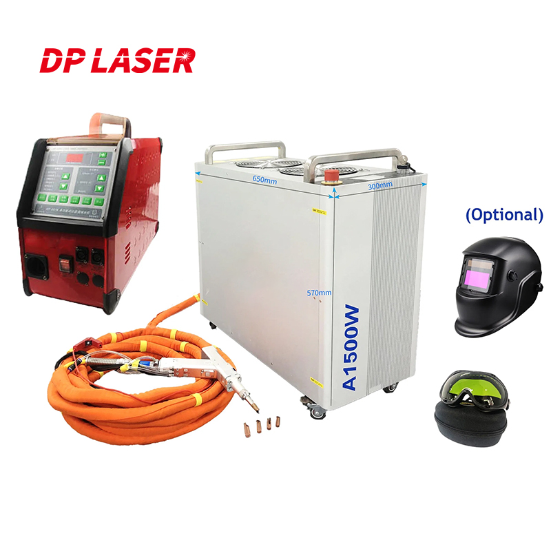 Handheld Laser Welding Machine - เครื่องเชื่อมเลเซอร์ไฟเบอร์แบบพกพาขนาดเล็ก ระบายความร้อนด้วยอากาศ กำลังไฟ 1500 วัตต์ แหล่งกำเนิดเลเซอร์