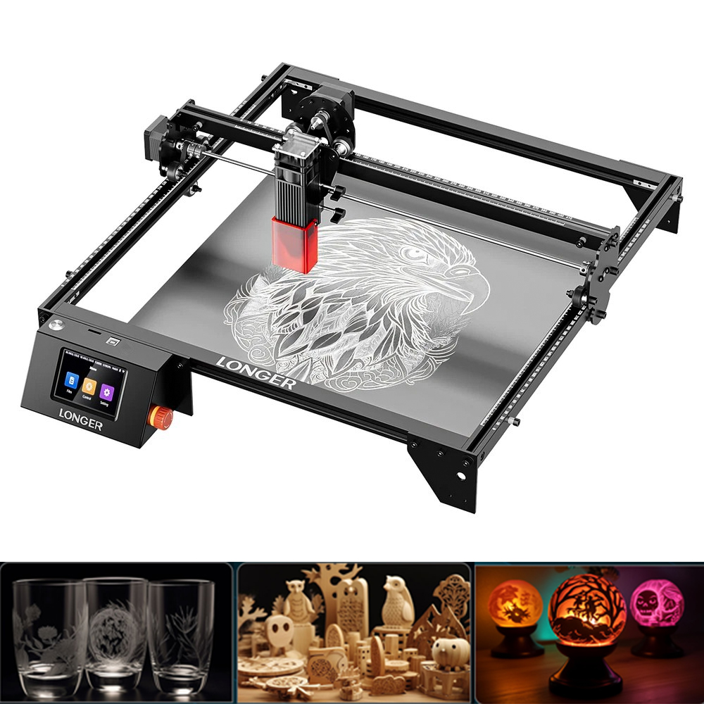 Industrial Laser Etching Machine - เครื่องแกะสลักและตัดเลเซอร์ LONGER 20W ขนาด 400x365 มม.