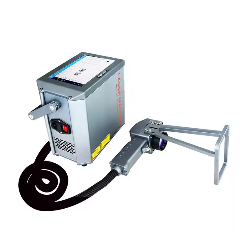 Industrial Laser Printer - เครื่องแกะสลักเลเซอร์ไฟเบอร์มือถือ 20W เครื่องแกะสลักเลเซอร์แบบพกพา เครื่องพิมพ์โลโก้