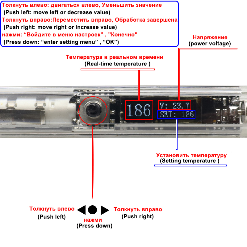 T12 ไฟฟ้าชุดบัดกรี DC 12-24V 7 - Industrial Laser Soldering Iron บทวิจารณ์และราคา