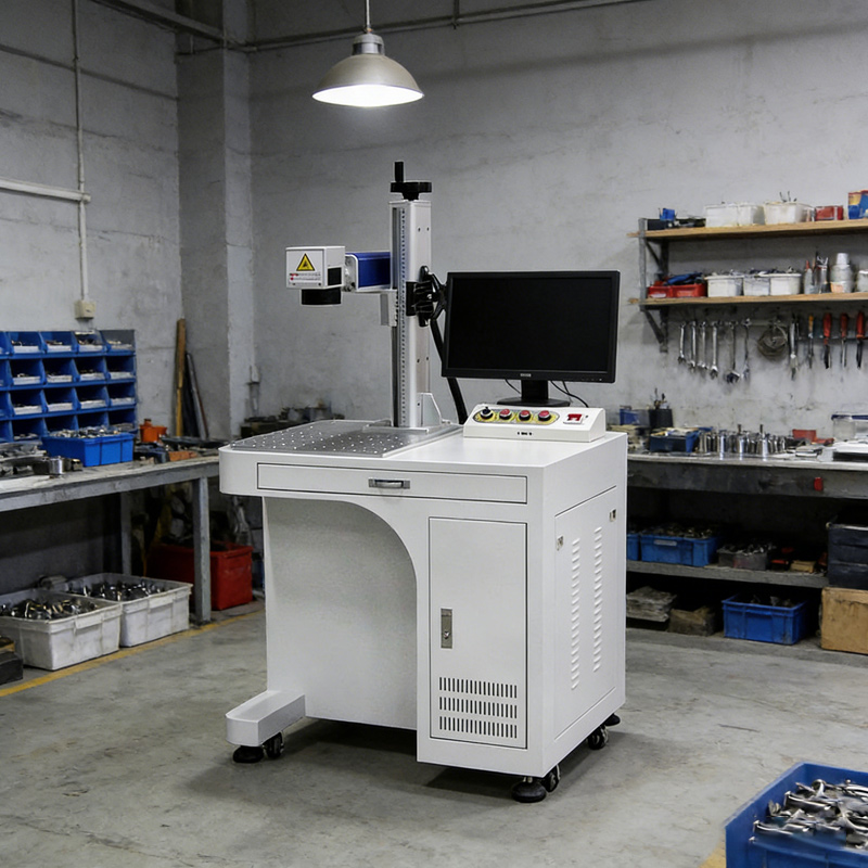 เครื่องมาร์กกิ้งด้วยเลเซอร์ไฟเ - Industrial Laser Engraving Machine For Metal บทวิจารณ์และราคา