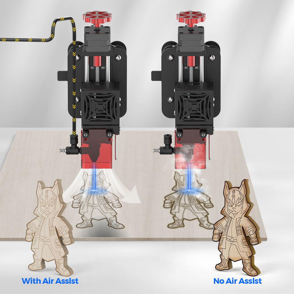 เครื่องแกะสลักเลเซอร์คอมเพรสเซ - Air Assist Pump Laser บทวิจารณ์และราคา