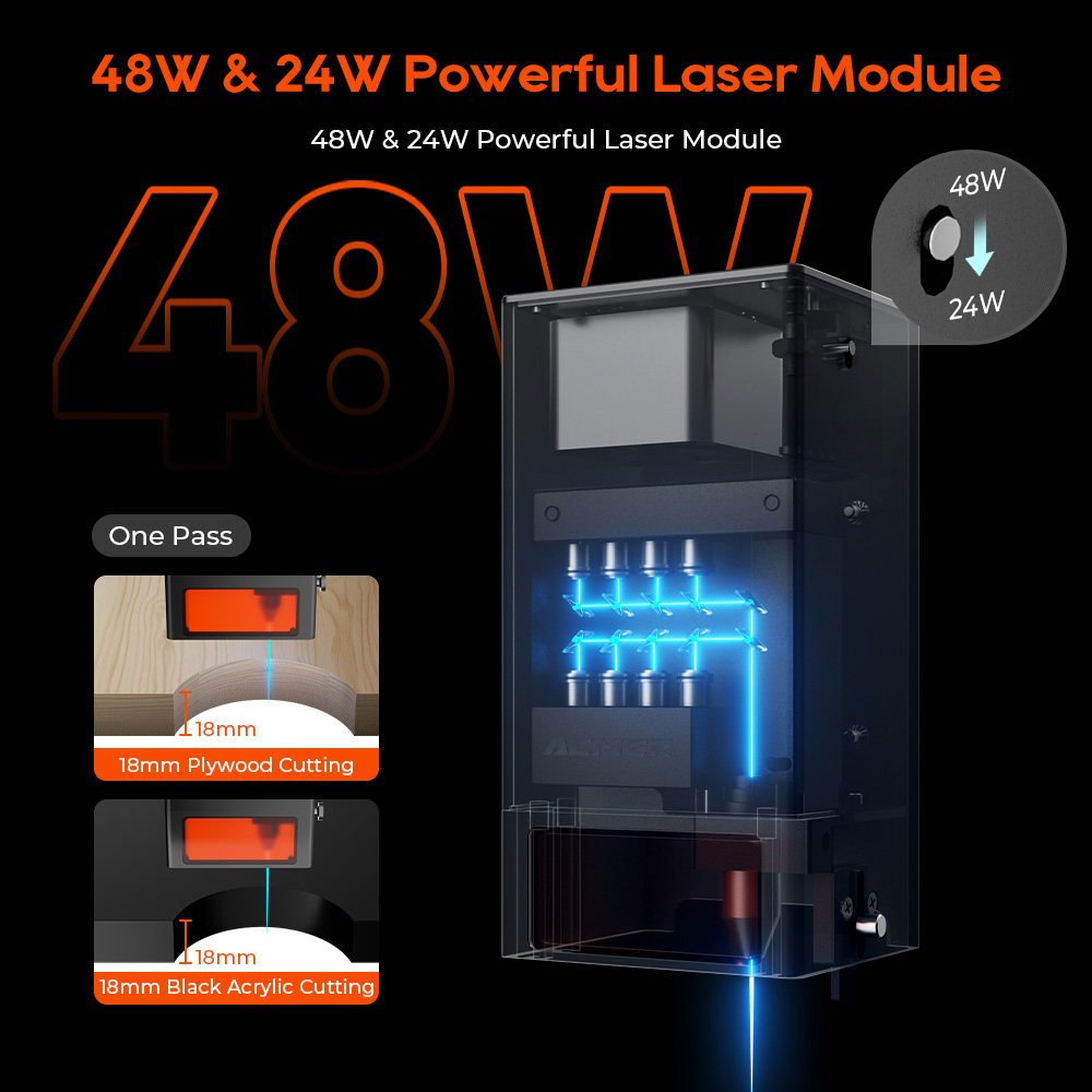 ACMER P3 48W 24W 10W+IR 2W เคร - Industrial Laser Etching Machine บทวิจารณ์และราคา