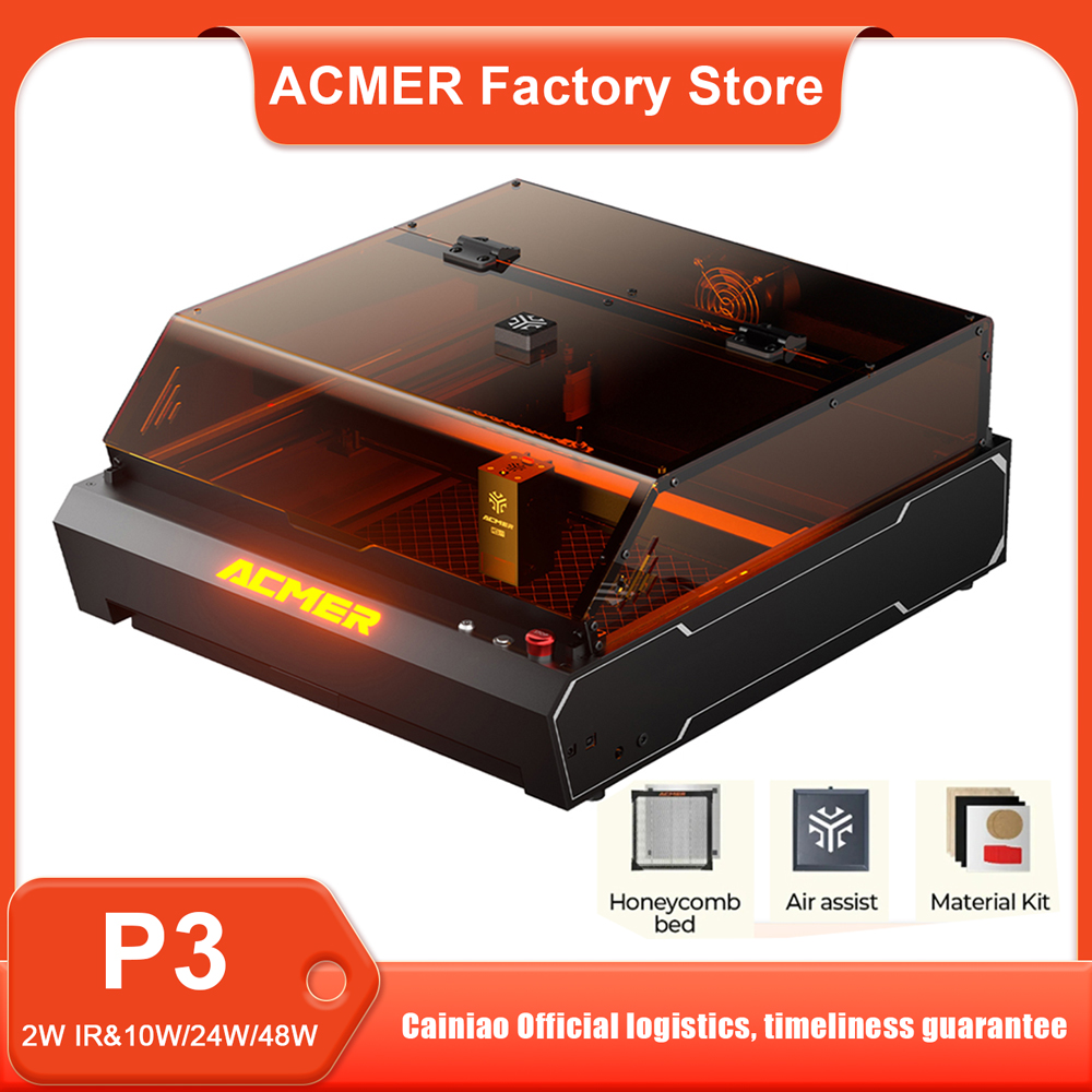 ACMER P3 48W 24W 10W+IR 2W เคร - Industrial Laser Etching Machine บทวิจารณ์และราคา