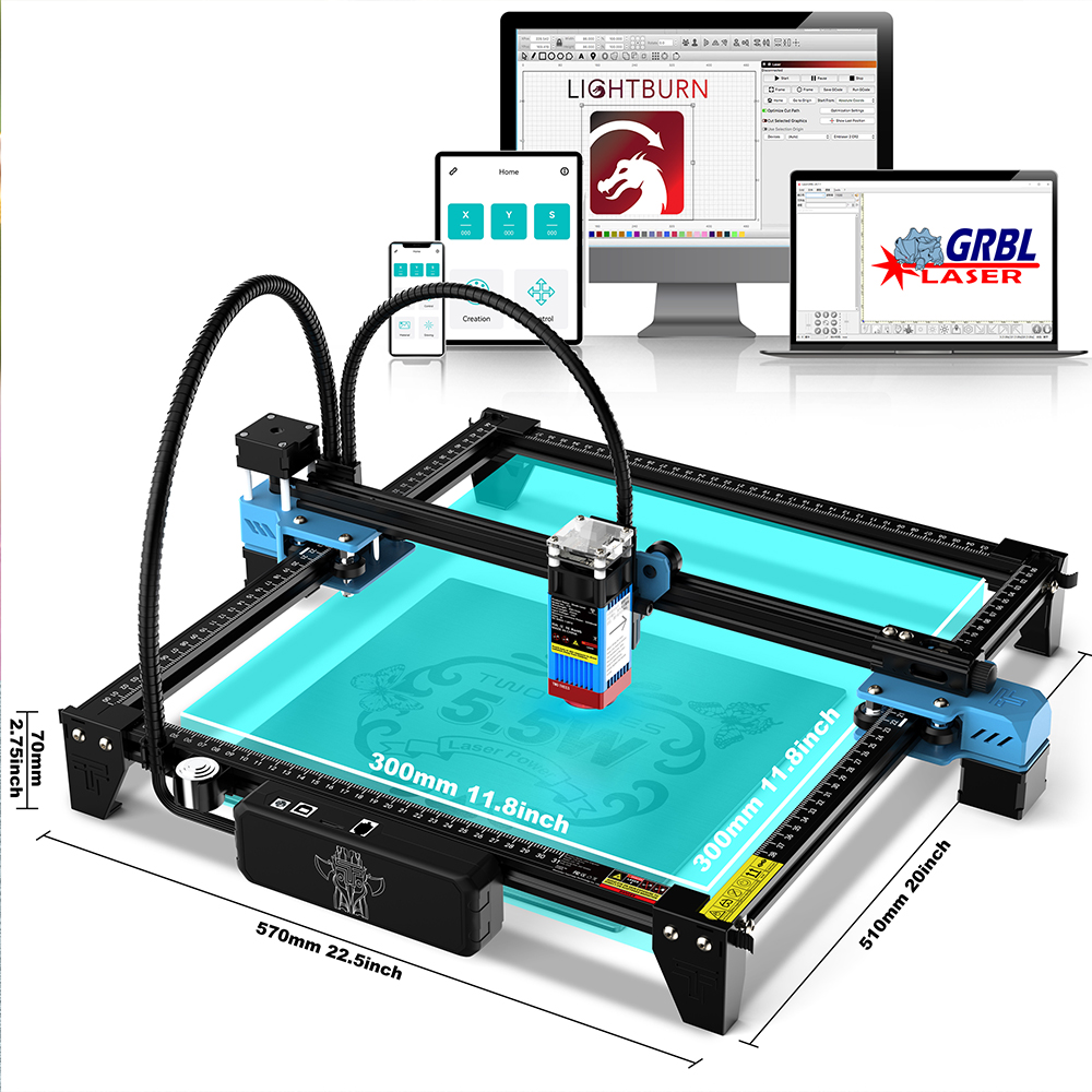 เครื่องแกะสลักเลเซอร์ TwoTrees - Industrial Laser Etching Machine บทวิจารณ์และราคา