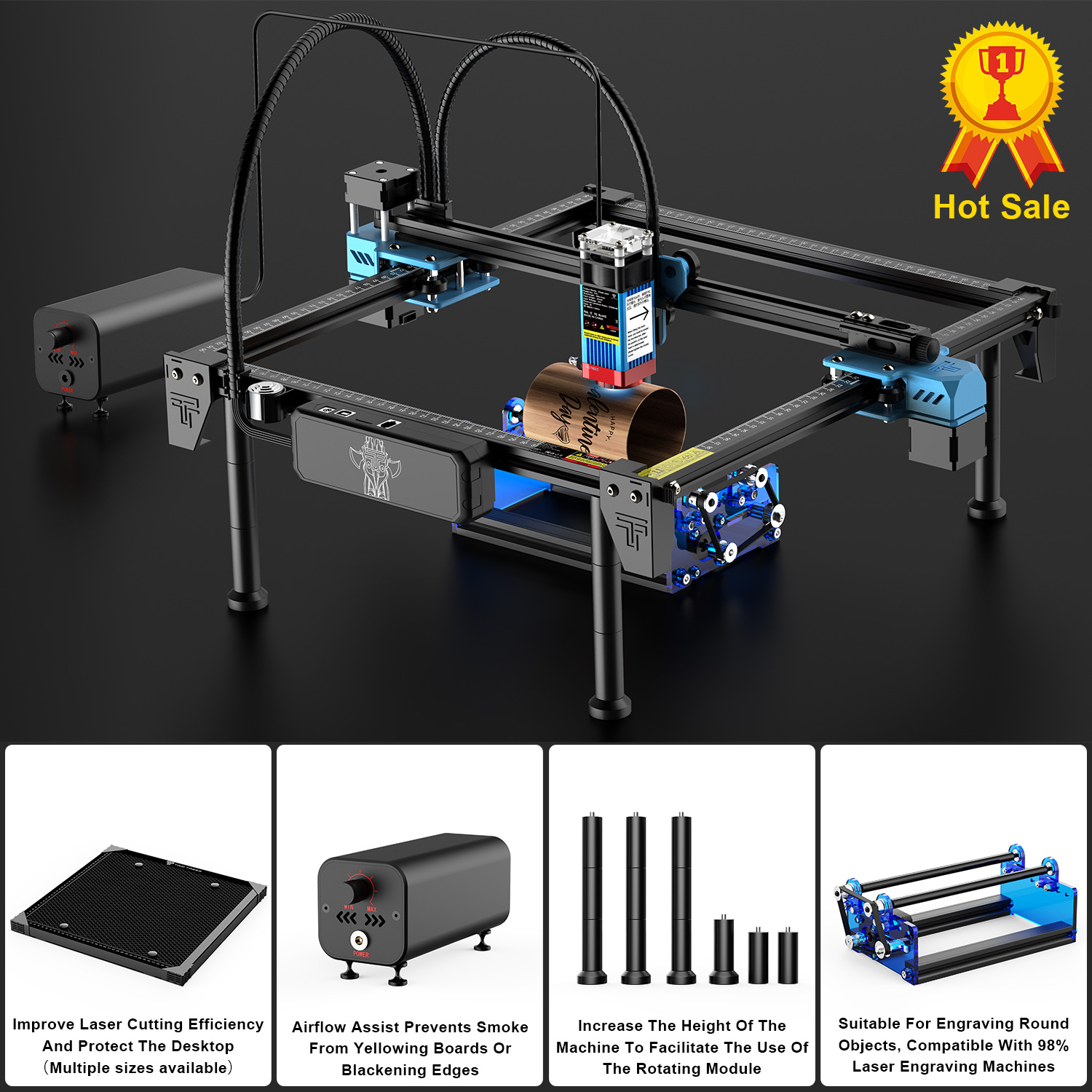 เครื่องแกะสลักเลเซอร์ TwoTrees - Industrial Laser Etching Machine บทวิจารณ์และราคา