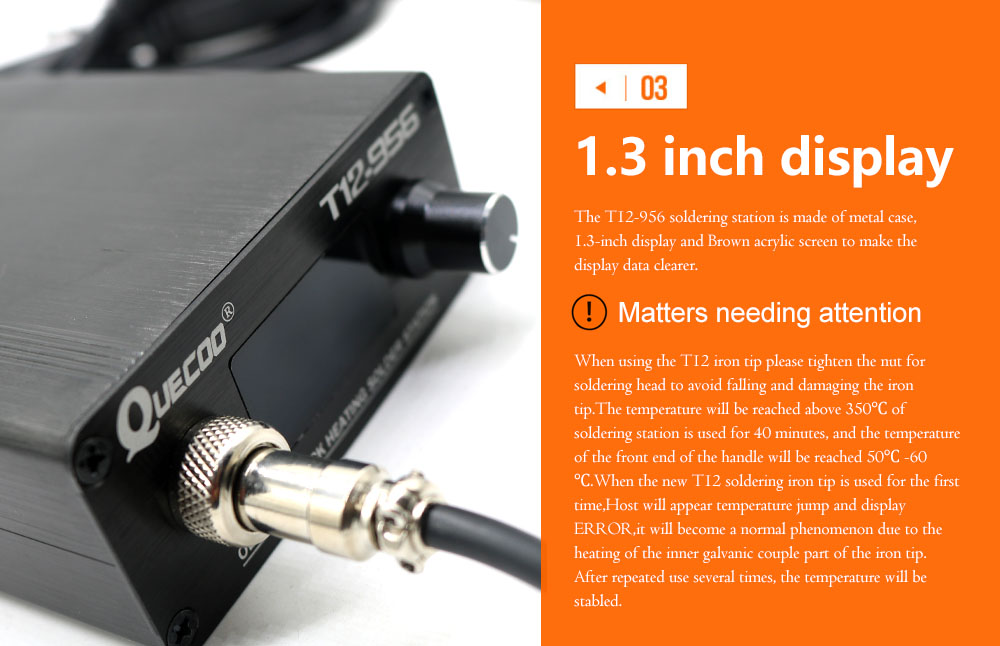 QUECOO T12-956 การประสาน สถานี - Industrial Laser Soldering Iron บทวิจารณ์และราคา